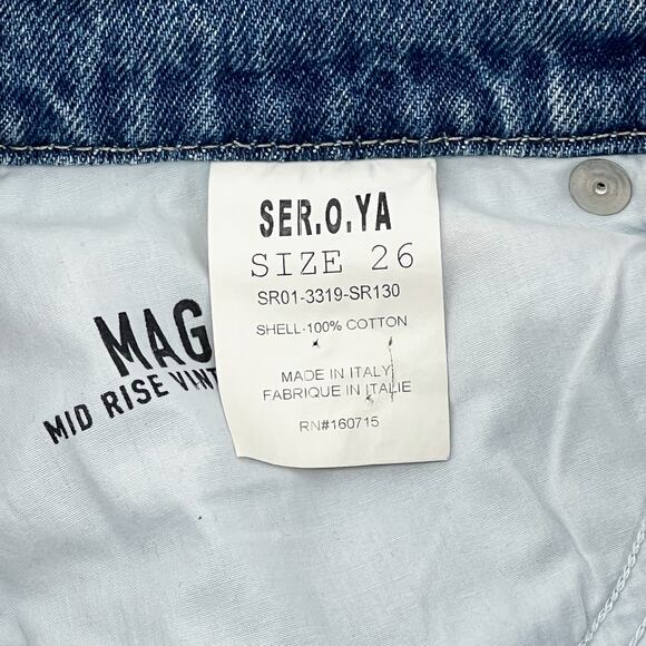 SER.O.YA Maggie Mid Rise Vintage Straight Jeans Size 26 Lakewood - Picture 3 of 4